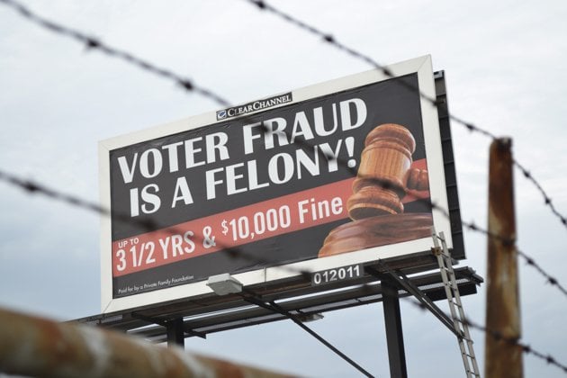 Voter Fraud Billboard