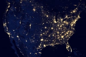 The-United-States-Of-America-At-Night-300x199
