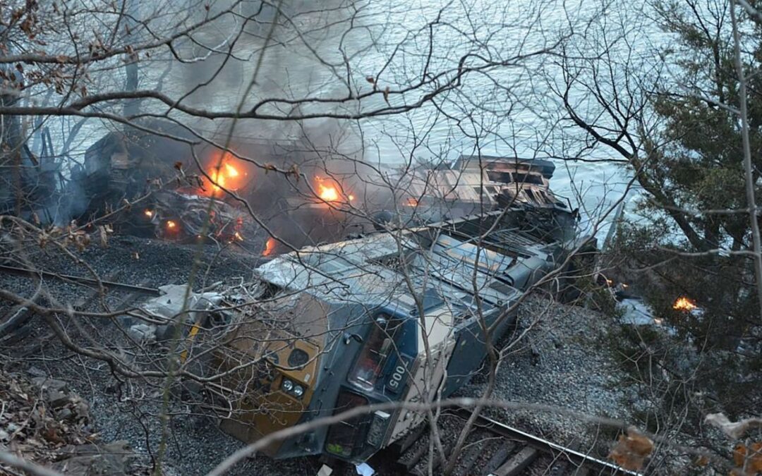 Another Train Derailment: Diesel Spills Into River